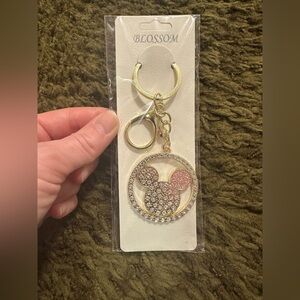 Fashion Mickey Gold Keychain Bag Charm